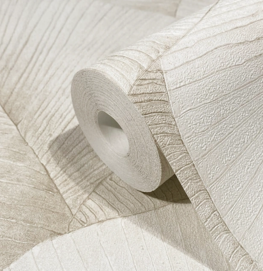 Roll wallpaper leaf detailed